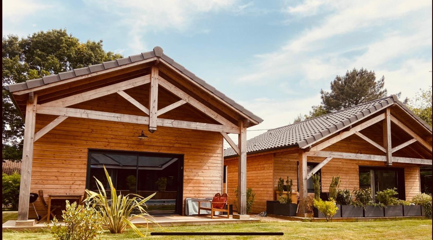 Chalet Montana - Au Cottage Du Medoc - Proche De Bordeaux Saint-Aubin-de-Médoc Zewnętrze zdjęcie